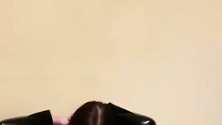 Plastic Bag Breathplay in Latex 2