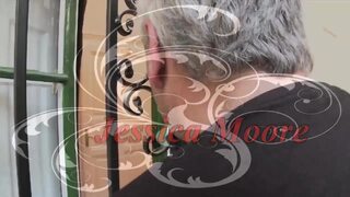 Blonde Bombshell Fucked Hard by Older Stud in Living Room