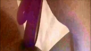 Sexy lady is testing her new dildo