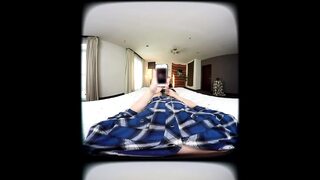 Two Beauties Use Their Gaze and Touch to Drive a Man Wild