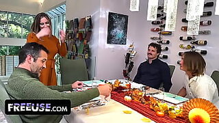 Freeuse Wanksgiving: Three Cocks &mdash;  One Milf