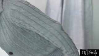 Busty Tutor Mona Azar teaches Horny Student Hands On Lesson He Can Master