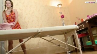 First the massage then the hard anal fuck