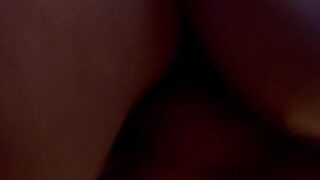 Couple fucks in the bathroom until they cum.