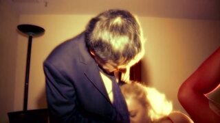 Pretty young woman strips and is then fucked anally.