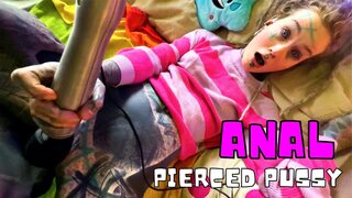 POV My First Time Pussy Pierced and Gets Fuck, ANAL, Orgasm, Bj