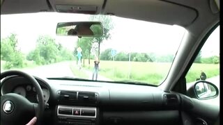 Natural Busty Girl Fucked Outside