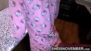 HD  Sex With My girlfriend While My Wife Is Working &mdash;  Young Ebony Girl Sheisnovember hunk Unbuttoning Her Jammies To Fuck Doggystyle &mdash;  Grabbing Her Young Bubble Butt &mdash;  Commanding Her To Crawl Fucking Hardcore Standing on 