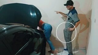 Naughty Mechanic Meets Horny Girl!