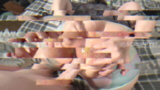 Thick PAWG Ass Gets Covered in Cum and Pounded in Both Holes