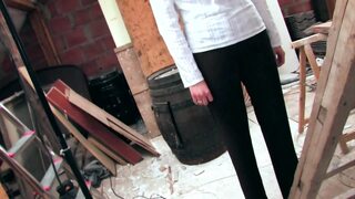 Horny blonde takes cock in pussy and ass