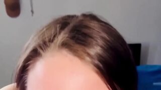 Freaky Kitty Cat Slut Deepthroating Fans Thick Cock After Halloween Party