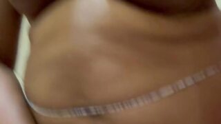 Public Pussy Play in the Restroom