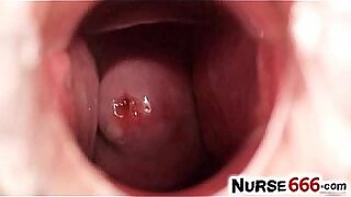 Hot blonde Samantha Jolie wild masturbation in a hospital