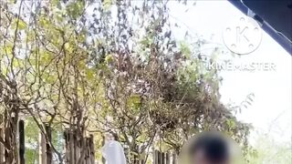 First time outdoor with thai milf