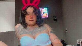 Naughty milf with big nipples masturbates her wet pussy