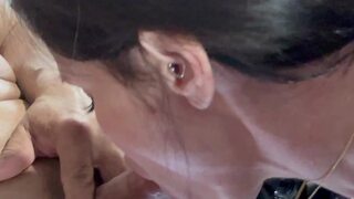 Strap On Stories - It Rains cum on my Huge TiTs from a Big Strap On Stretching & Resizing his HOLE ?