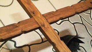 Lezdom masked whipping scene with hot Spanish mature skanks