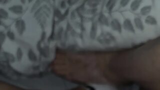 Milf handjob boyfriend dick with her foot in hotel room