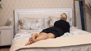 Amateur Blonde Mature Wife Sex in Dress