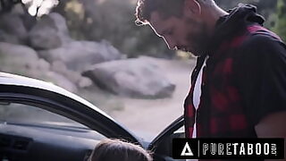 She gets pounded by the side of the road