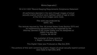 Monica Sage: Shower dildo fucking