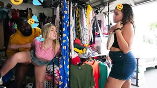 REALITY KINGS - Selina Bentz Turns Study Time Into Playtime By Riding Kai Jaxon Behind Mike Ox's Back