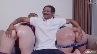 Oil Toil Threesome And Trouble! Sara Jay And Julie Cash Screw A Cock! Porn (Jay Ashley &mdash;  Lil D &mdash;  Little Hellcat &mdash;  Sally Walker)