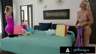 GIRLSWAY - Diana Grace SCISSORS AND ORGASMS With Straight MILF Taylor Wild After Sexy Try-On Haul!