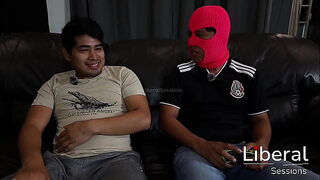 Horny milf gives her boyfriend's friend a good blowjob out of curiosity