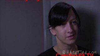 Merciless dominatrix lesbian decreased her Bondage slave girl 1