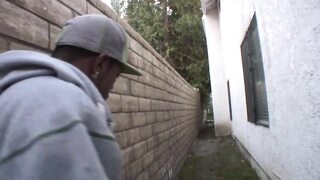 Giant black cock in the pussy of a nasty blonde