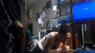 Begging to eat my dick up before her man comes