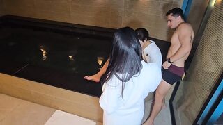 I surprised my boyfriend and let him fuck my friend