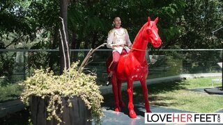 Princess Avalon Mira Rides Dick Of Feet Fetish Prince