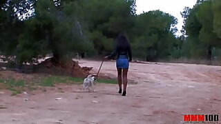 Ebony Babe Interracial anal fucking