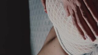 He ties me to the bed and makes me come with pussy-eating sex toys