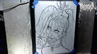 Drawing `Grand Sundae` Celebrity Facial Fantasy