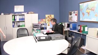 Teen Trainee Fucked by the Boss!