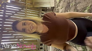 Blonde with a big ass goes to visit the farm &mdash;  gives a blowjob to the cock and licks the eggs