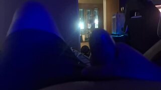 Blinds Up, Door Open! Masturbating While the Cars Go By!